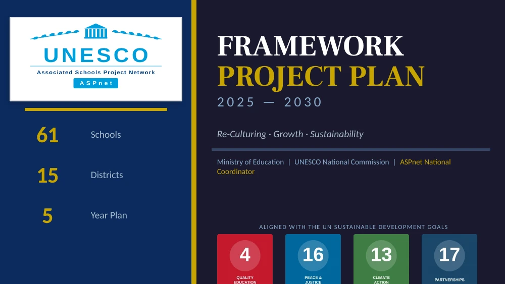 First page of Education Pipeline: Framework Project Plan