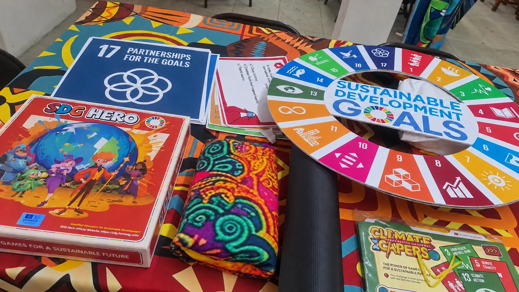 Sustainable Development Goals games, goal cards and hands-on learning materials
